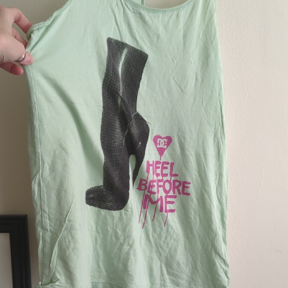 RARE DC Shoes Graphic Tank Top - Size Large